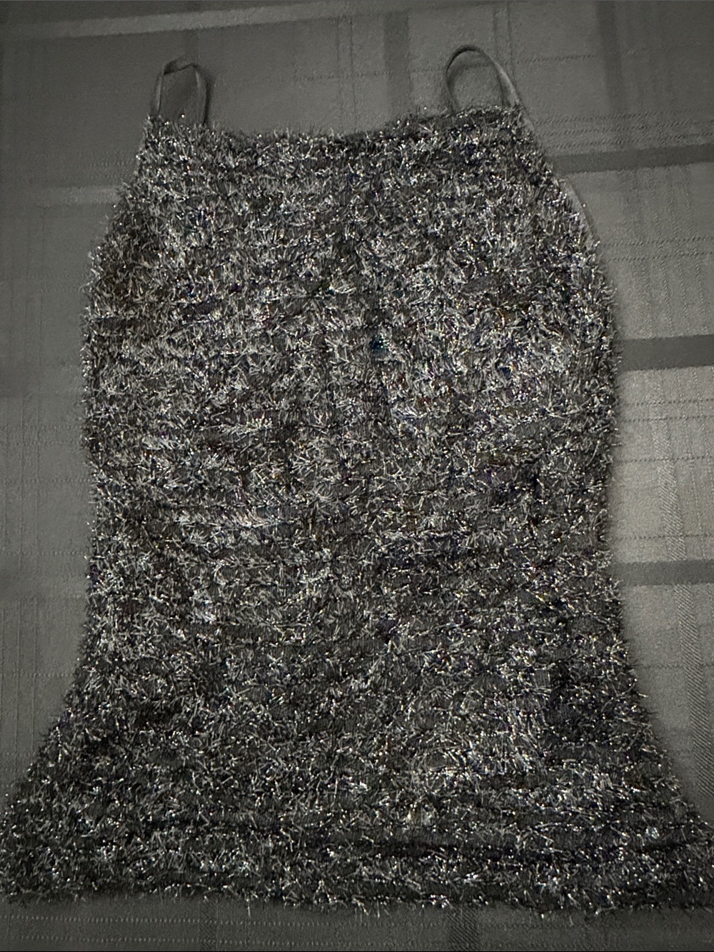The Limited Silver fluffy top